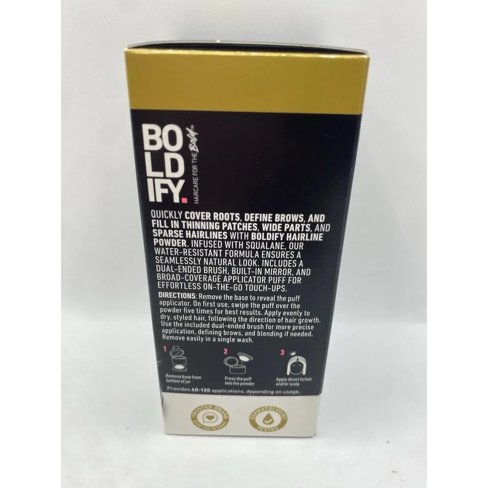 Boldify Hairline Powder Light Blonde Root Touch Up Gray Cover 0.14 oz 4g New